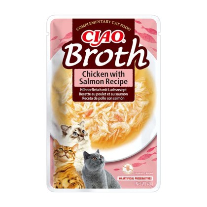 Inaba Ciao Broth kurczak z łososiem w bulionie