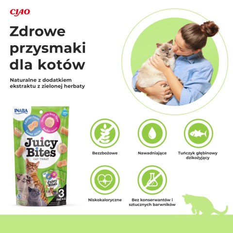 Inaba Juicy Bites wilgotne przysmaki o smaku kalmarów i domowego bulionu