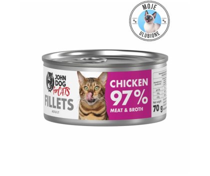 John Dog for Cats fillets kurczak 70g