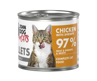 John Dog for Cats fillets kurczak i krewetki 140g