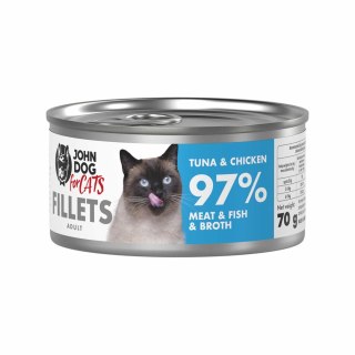 John Dog for Cats fillets kurczak i tuńczyk 70g