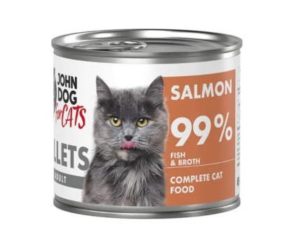 John Dog for cats fillets łosoś 140g