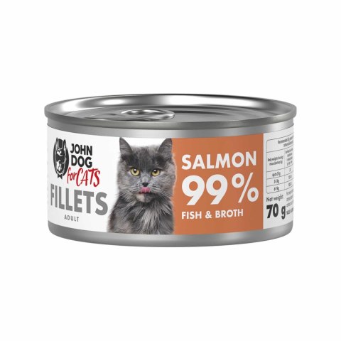 John Dog for cats fillets łosoś 70g