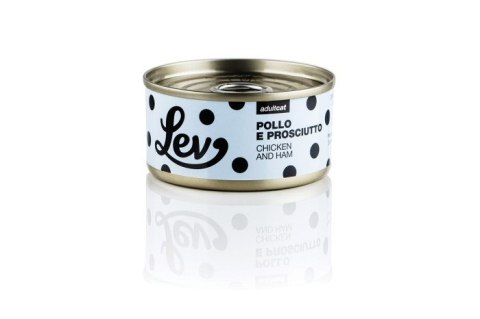 Lev Cat kurczak z szynką w bulionie 70g