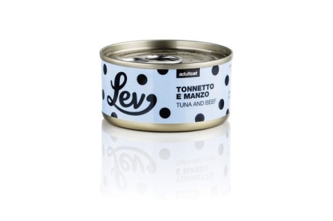 Lev Cat tuńczyk z wołowiną w bulionie 70g