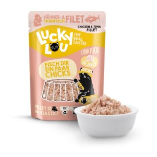 Lucky Lou Extrafood Tuńczyk i kurczak w galaretce 70g (saszetka)