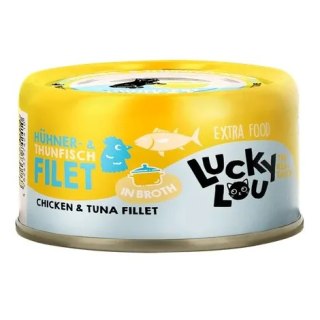 Lucky Lou Extrafood kurczak i tuńczyk w bulionie 70g (puszka)