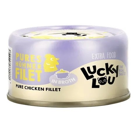 Lucky Lou Extrafood kurczak w bulionie 70g (puszka)