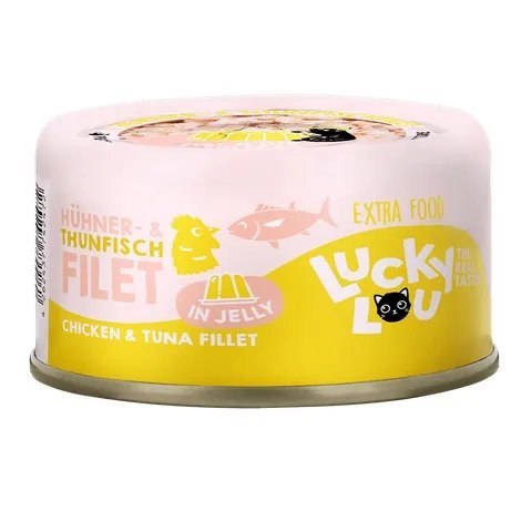 Lucky Lou Extrafood tuńczyk i kurczak w galaretce 70g (puszka)
