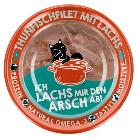 Lucky Lou Extrafood tuńczyk i łosoś w bulionie 70g (puszka)
