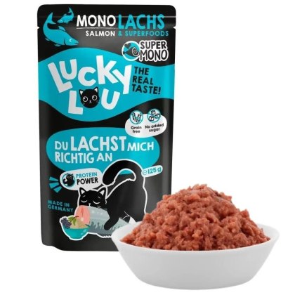 Lucky Lou SuperMono Łosoś saszetka 125g