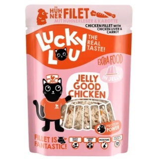 Lucky Lou extrafood kurczak i wątróbka z kurczaka w galaretce 70g (saszetka)