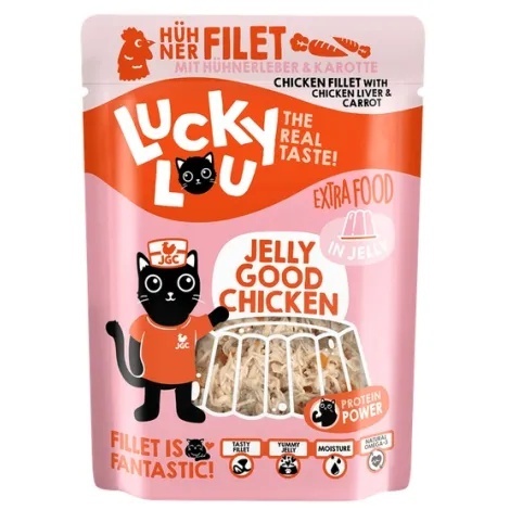 Lucky Lou extrafood kurczak i wątróbka z kurczaka w galaretce 70g (saszetka)