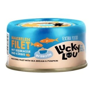 Lucky Lou extrafood makrela i dorada w bulionie 70g (puszka)