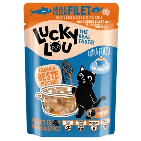 Lucky Lou extrafood makrela i dorada w bulionie 70g (saszetka)
