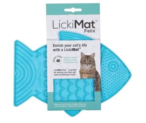 Mata do lizania LickiMat Felix turkusowa