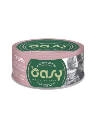 OASY MORE LOVE kurczak z szynką 70g
