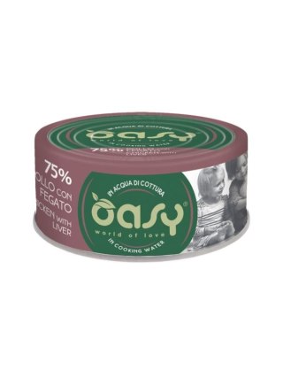 OASY MORE LOVE kurczak z wątróbką 70g (puszka)