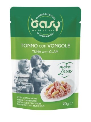 OASY MORE LOVE tuńczyk z małżami 70g