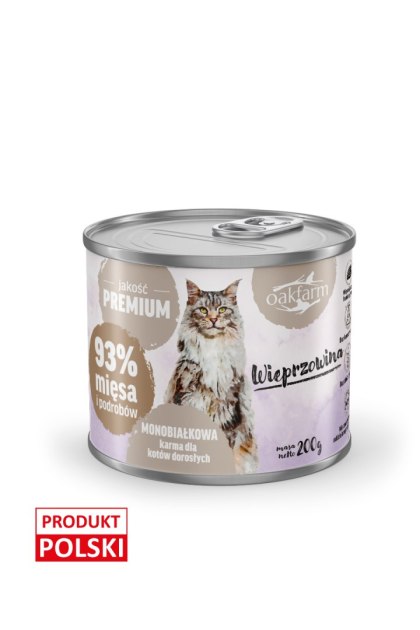 Oakfarm karma mokra wieprzowina 200g
