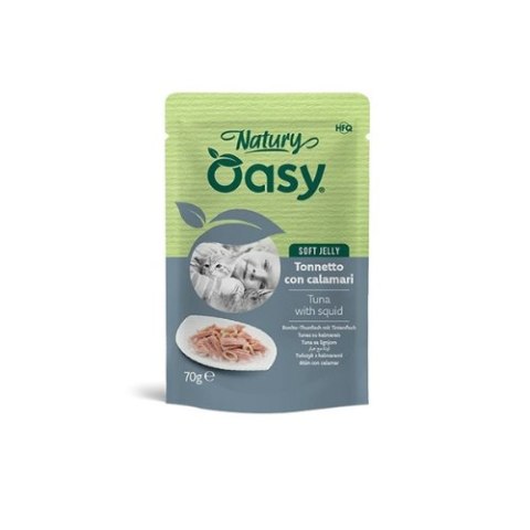 Oasy Natury tuńczyk z kalmarami w galaretce 70g