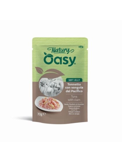 Oasy Natury tuńczyk z małżami w galaretce 70g