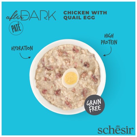 Schesir After Dark pasztet z kurczaka z jajkami przepiórczymi, 80 g