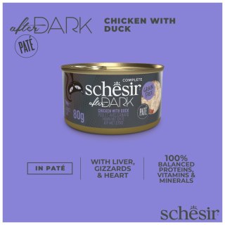 Schesir After Dark pasztet z kurczaka z kaczką, 80 g