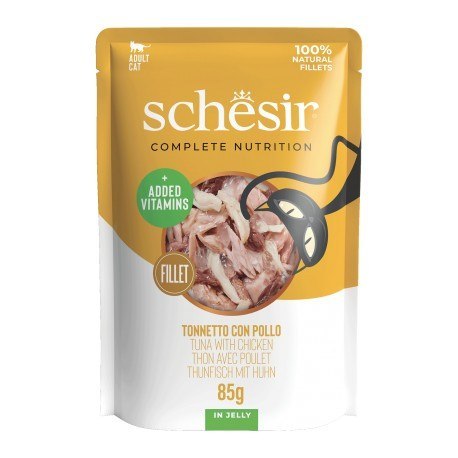 Schesir CB tuńczyk z kurczakiem w galarecie 85 g