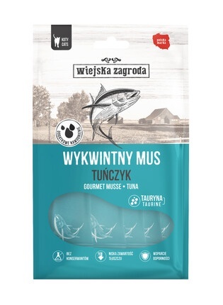 Wiejska Zagroda Przysmak dla kota Wykwintny mus Tuńczyk 6x15g